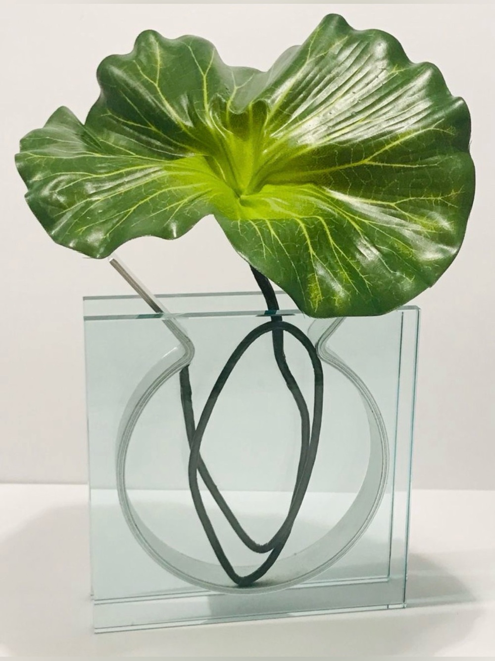Vintage MoMA Square Ribbon Vase by Peter Hewitt 1996 for Museum of Modern Art